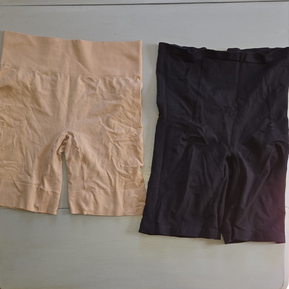 Black and Tan High-wait Shapewear